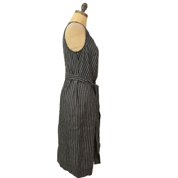 Rachel Roy Shift Dress 4 Belted Button Chambray Striped Gray NWT $139 B52 - Picture 6 of 6